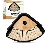 Shovel and Broom Set, Dustpan and Brush with Bamboo Handle, Household Dustpan Set