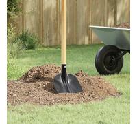 Shovel Head Black Powder Coated Steel 34.5 x 24 cm Robust Weatherproof Corrosion Resistant for Gardening Snow Removal Sandy Beach and Outdoor Use