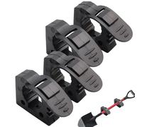 Shovel Holder, Quick Release Clamp 4Pcs Non-Slip Rubber Clamp for 1.18-1.57in Diameter Tools Universal Strong Load TUV ATV Van Trucks Quick Grip Clamps for Shovel Axe