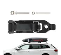 Shovel Holder - Side Rail Bed Stake Pocket Adapter, Ratchet Tie Down Base, Swing Away Hinged Carrier Core, Non Slip Textured J Hook | Padlock Hole for Van Trailer Garage Wall