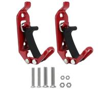 Shovel Mount for Truck, Heavy Duty Metal Rubber Shovel Mount Kit No-Drill Heavy Duty Axe Mount Quick Release Bracket for Roof Rackeasy Wall Mounting Kit for Trucks Boats Off-Road (2, red)