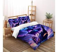 SHOVERKD 3D Printed Pirate Ship Skull Wave Duvet Cover Festival Halloween Bedding Set 3Pcs Luxury Microfiber with Pillowcases,Hidden Zipper for Kid Teens Double（200x200cm） Modern Home Decor