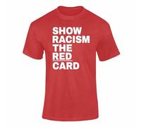 Show Anti-Racism the Red Card T Shirt - Wear Red Day Top for Kids and Adults, Awareness School Event Outfit XXL Style 4
