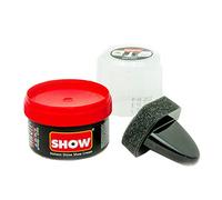 SHOW Black Instant Shine Shoe Polish Cream with Sponge for Shoes Boots Bags - Unisex 50ml 1 Unit Polish Cream - Leather Nourishment and Conditioner - Shoe Care Products
