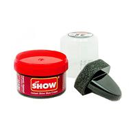 SHOW Burgundy Instant Shine Shoe Polish Cream with Sponge for Shoes Boots Bags - Unisex 50ml 1 Unit Polish Cream - Leather Nourishment and Conditioner - Shoe Care Products