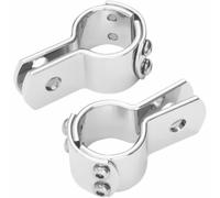 Show Chrome Accessories (22-125 Chrome Round 3Pc 1 1/4" Clamp