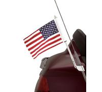 Show Chrome Accessories 52-713 Antenna Mount USA Flag Pole Kit