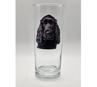 Show Cocker Spaniel Dog Breed Glass Tumbler. Drinking Glass. Black Show Spaniel