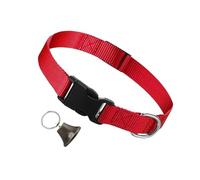 SHOW COLLAR FOR GOATS, ADJUSTABLE NYLON COLLAR SET - LOUD FRESHING BELL FOR PREVENTS LOSTING, FAVORITE ANIMAL ACCESSORY FOR SHEATS