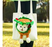 Show Head Pet Canvas Shaped Shoulder Bag Cat Out Bags for Small Dogs and Cats Supplies Outdoor Travel