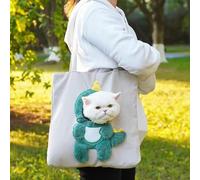 Show Head Pet Canvas Shaped Shoulder Bag Cat Out Bags for Small Dogs and Cats Supplies Outdoor Travel