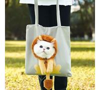 Show Head Pet Canvas Shaped Shoulder Bag Cat Out Bags for Small Dogs and Cats Supplies Outdoor Travel