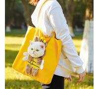 Show Head Pet Canvas Shaped Shoulder Bag Cat Out Bags for Small Dogs and Cats Supplies Outdoor Travel