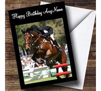 Show Jumping Horse Personalised Birthday Card | Birthday Card | Sports, Hobbies & Interests Card