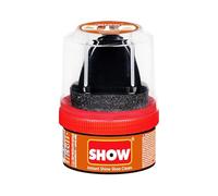 SHOW Light Brown Instant Shine Shoe Polish Cream with Sponge for Shoes Boots Bags - Unisex 50ml 1 Unit Polish Cream - Leather Nourishment and Conditioner - Shoe Care Products