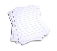 Show-me - A4 Mini Whiteboards | Lined Drywipe Boards | Lightweight 0.5mm Super-Flexible Design | Portable Classroom and Study Essential for School Use, Pack of 10