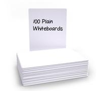 Show-me - A4 Mini Whiteboards | Plain Drywipe Boards | Lightweight 0.5mm Super-Flexible Design | Portable Classroom and Study Essential for School Use, Pack of 100