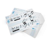 SHOW-ME A4 Music Ruled Drywipe Boards - Pack 10