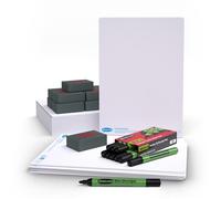 Show-me A4 Plain Whiteboards and Accessories PK10 - SMB10A
