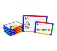 Show-me A4 Rainbow Framed Magnetic Whiteboard Pack of 10