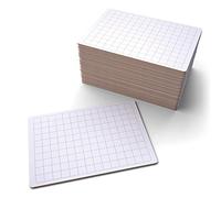 Show-me A4 Rigid Drywipe Gridded Whiteboards, Perfect Classroom Whiteboards for Teachers or Home Pack 30 GFB30