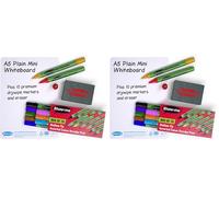 SHOW-ME A5 Supertough Plain Mini Whiteboard Kit (Pack of 2)
