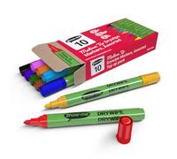 Show-me Drywipe Marker Medium Tip Assorted (10 Pack)
