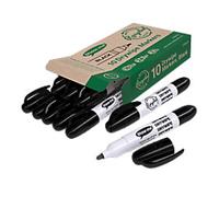 Show-me Chunky Eco Whiteboard Marker Black Broad Bullet Pack of 10