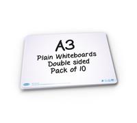Show-me Drywipe Boards A3 Plain PK10 - A3P10
