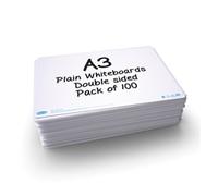 Show-me Drywipe Boards A3 Plain PK100 - A3P100