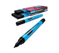 Show-me Drywipe Marker Fine Tip Black (10 Pack)