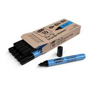 Show-me Drywipe Marker Fine Tip Slim Barrel Black (Pack 10) - FPSDP