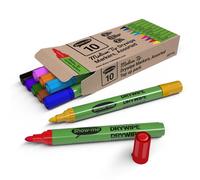 Show-me Drywipe Marker Medium Tip Slim Barrel Assorted Colours (Pack 10) - SDP10A