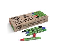 Show-me Drywipe Markers Medium Tip Slim Barrel Assorted (Pack of 48)