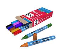 Show-me Drywipe Pen Assorted Fine Felt Tip Pack of 10
