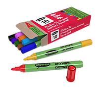Show-me Drywipe Pen Assorted Medium Bullet Pack of 10