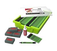 Show-me Drywipe Pen Black Medium Bullet Pack of 200