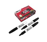 Show-me Black 'Teacher' Drywipe Whiteboard Pens for Schools and Classrooms - Black (10 Pack of Markers)