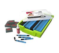 Show-me Black Drywipe Whiteboard Pens, Fine Tip, 200 Pens in a Storage Tray