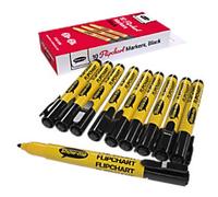 Show-me Flipchart Marker Medium Bullet - 2 mm Black Pack of 10