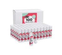 Show-me - Glue Sticks for School & Crafts | 40g Child-Safe Paper Glue with Strong Hold | Washable, Non-Toxic PVP Formula | Classroom & Scrapbooking Supplies, 100 Pack