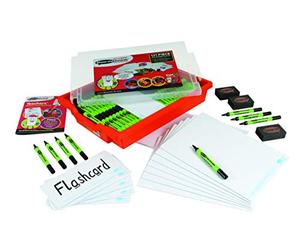 Show-me GTC/SMB Plain Whiteboards in Gratnell's Tray, Class Kit (Pack of 30)