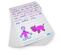 Show-me Lined/Plain Double-Sided A4 Whiteboards - Drywipe Board for Teacher and Students, Suitable for Whiteboard and Drywipe Pens (Pack of 10)