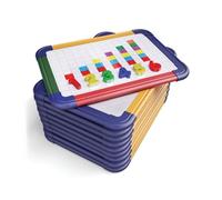 SHOWME A4 RAINBOW FRAMED MAGNETIC WHTBRD