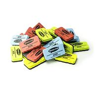 Show Me Magnetic Whiteboard Erasers 24-Pieces, Assorted Colour