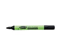 Show-me Medium Point Slim Barrel Drywipe Marker Black [Pack of 10]