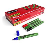 Show-me Drywipe Markers Medium Tip Slim Barrel Assorted (Pack of 48)