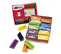 Show-me Mini Magnetic Whiteboard Erasers for Drywipe Boards in Schools and Classrooms - Assorted Colours (Pack of 20)