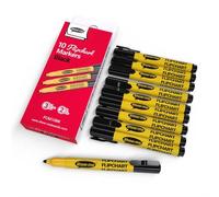Show-Me Premium Flipchart Markers Bullet Tip Black (Pack 10) - Fcm10bk