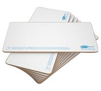 Show-me Rigid MDF Boards - Flashcard Size for Drywipe and Whiteboard Pens - Class Set Ideal for Schools and Education (10 Boards)